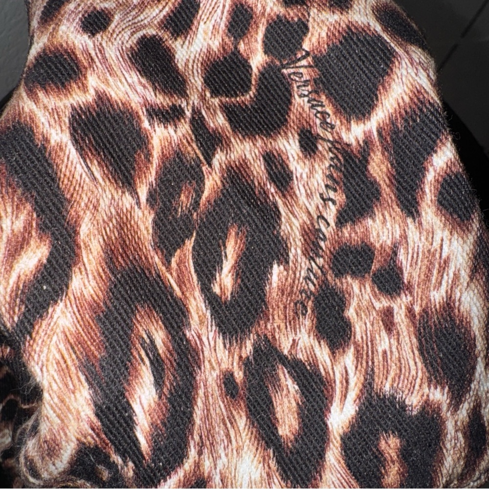 Versace Jeans Collection leopard print Embossed Logo bucket hat. Size Small - Picture 2 of 6